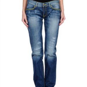 NWT Dondup Music Low Rise Jeans in Wornout Wash, Size 26